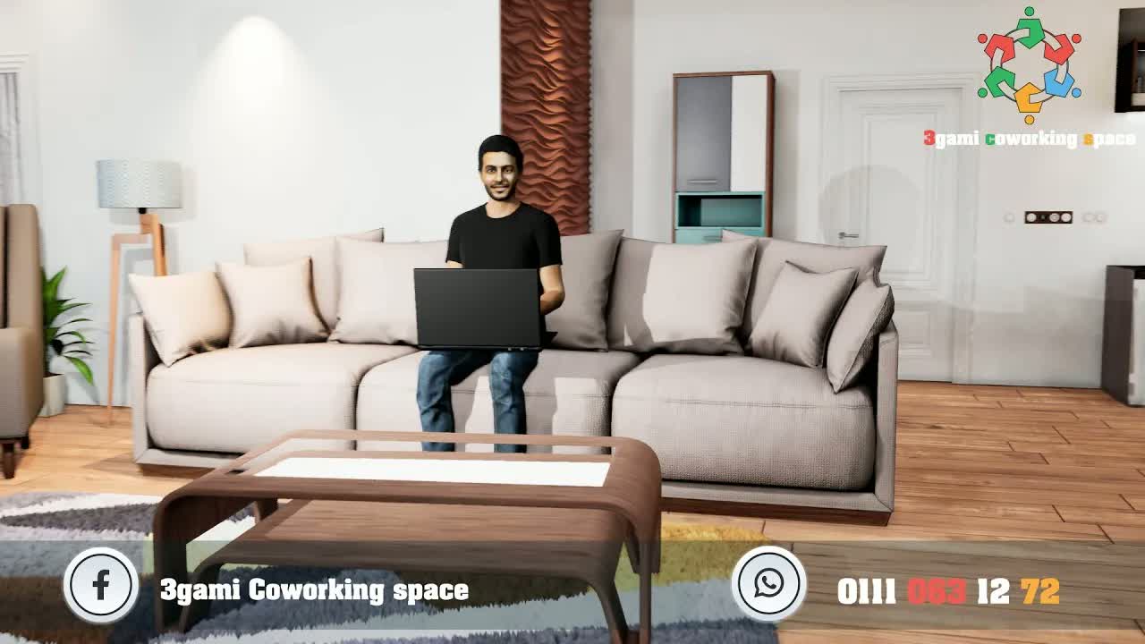 جولة داخل 3gami coworking space العجمي